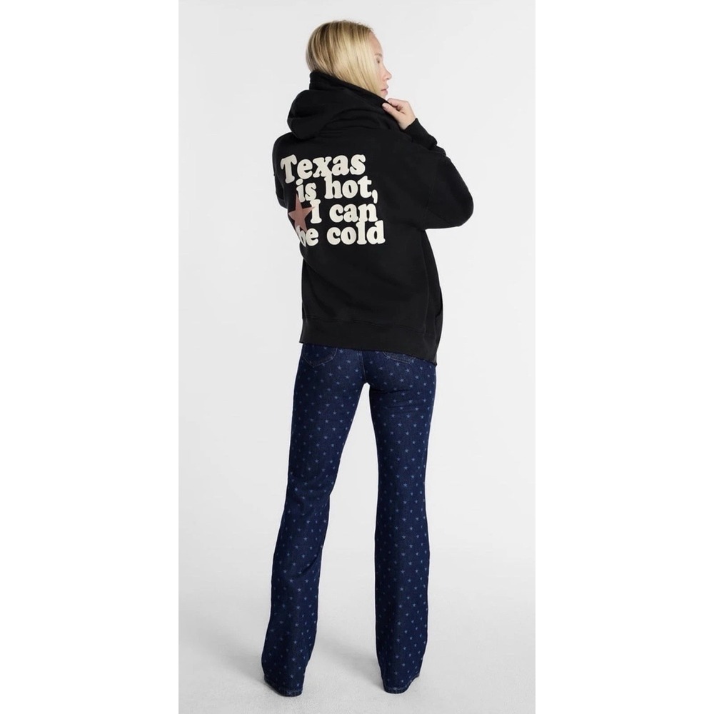Kacey Lee Musgraves Texas Is Hot Full Zip Hoodie Sweatshirt Black M 8-10 NWT